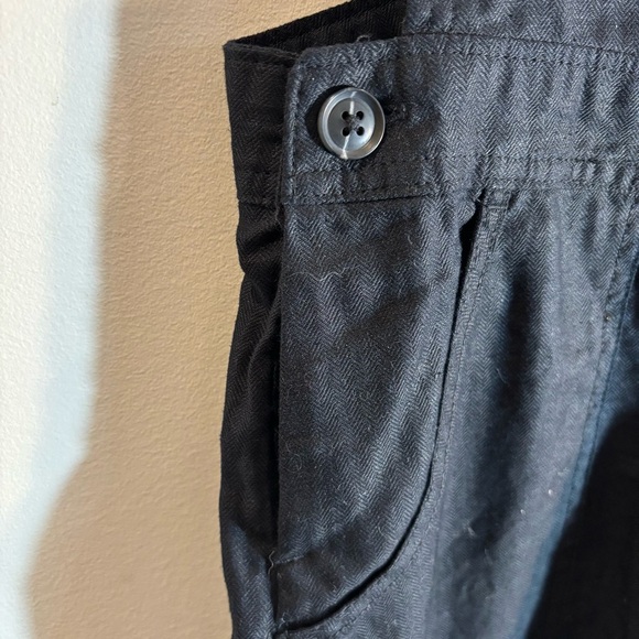 HURLEY Sz M Short Overalls 50% Cotton 50% Linen Blend Adjustable Straps NEW - Picture 7 of 14